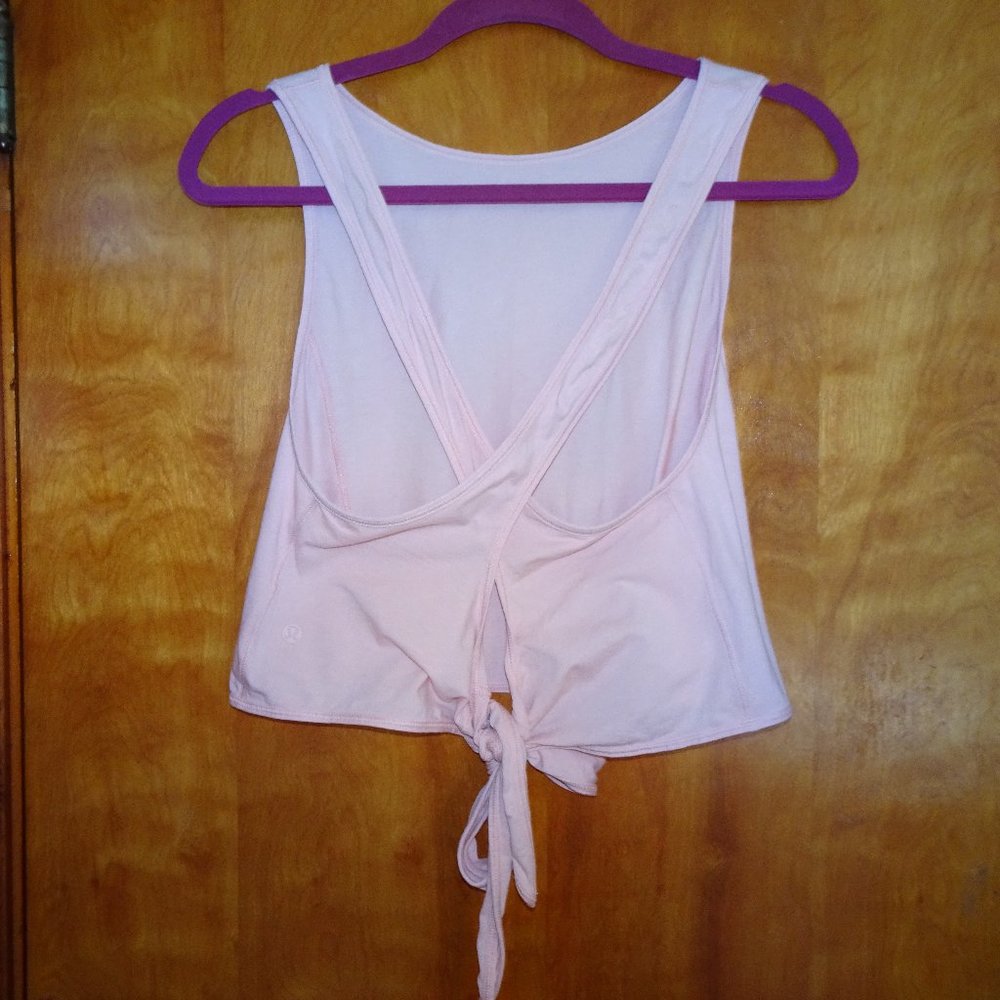 Lululemon Turn to Tie Tank in "pink mist"